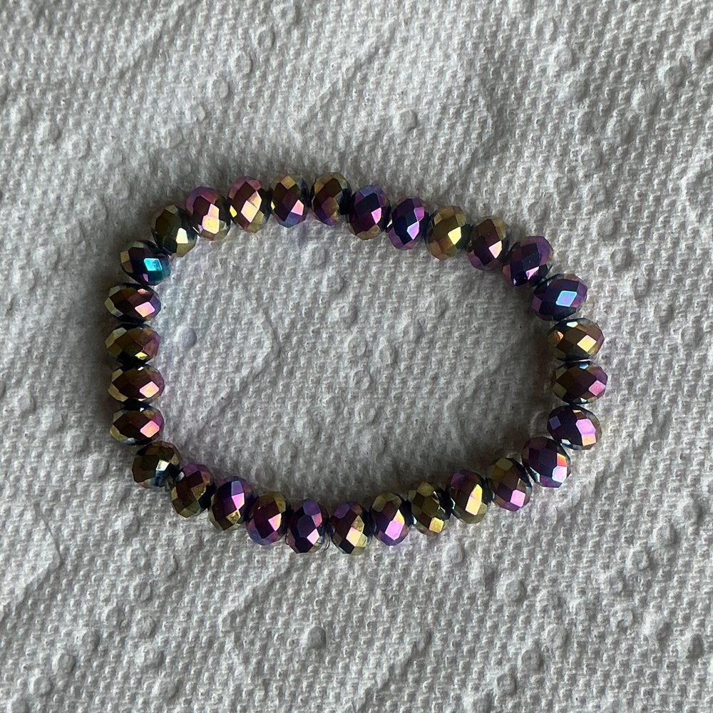 Vintage purple bead bracelet